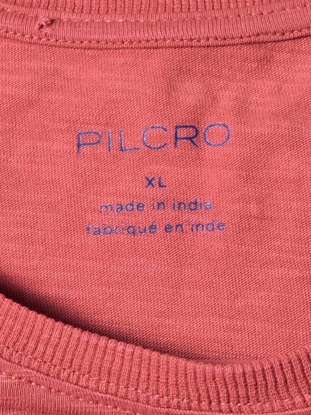 Anthropologie Pilcro Crew-Neck Smocked Ruched Top Rose Pink Rust XL - Picture 2 of 11